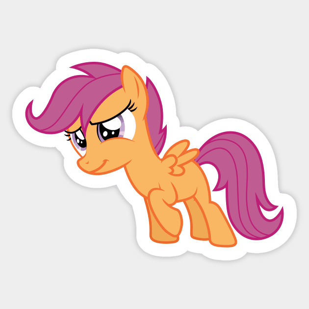 Scootaloo watching Apple Bloom 2 Sticker by CloudyGlow